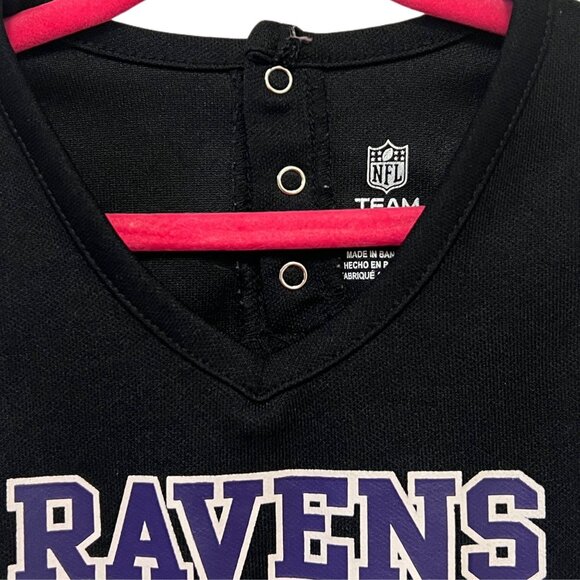 NFL Girl's Baltimore Ravens Cheerleader Dress Team Apparel Sport Toddler Costume - Picture 7 of 10